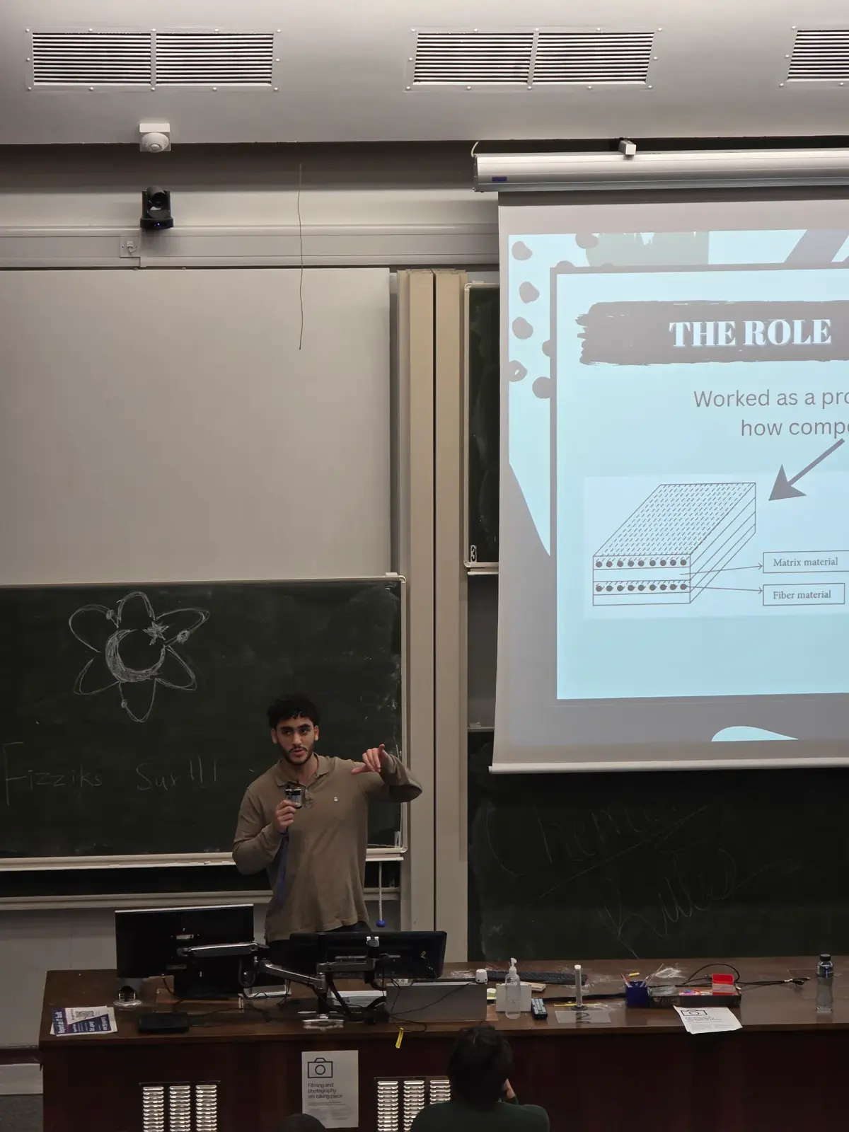 Academic representative helping students