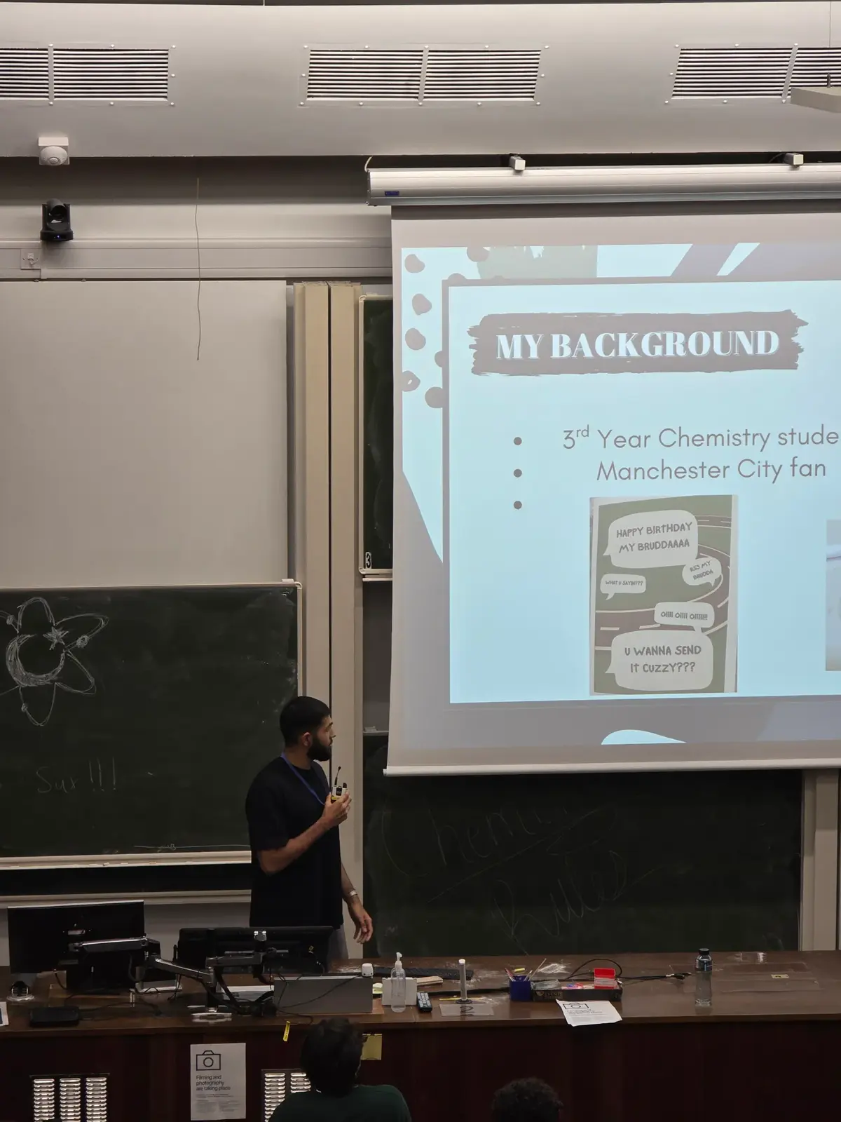 Students at a STEM Muslims event
